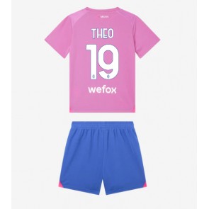 AC Milan Theo Hernandez #19 Rezervni Dres za Dječji 2023-24 Kratak Rukavima (+ kratke hlače)